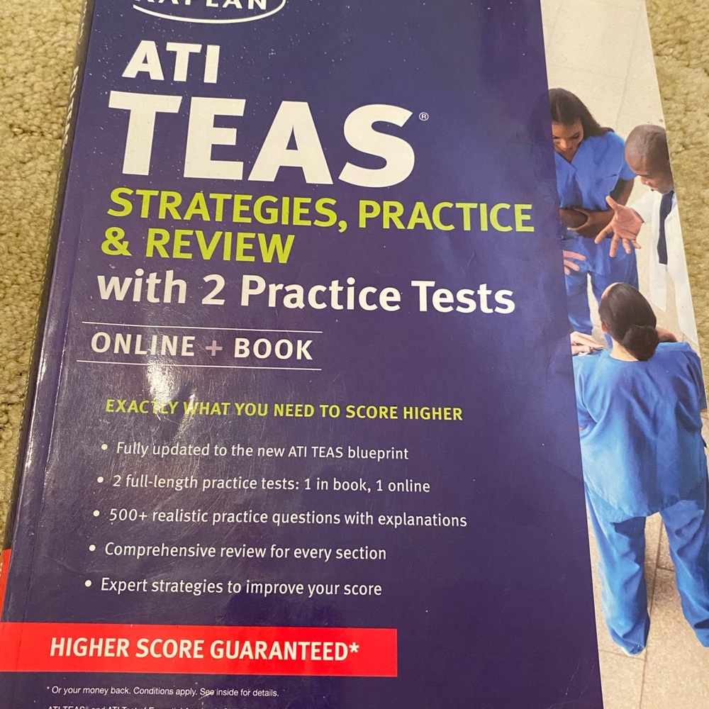 ATI TEAS strategies, practice. Online and book